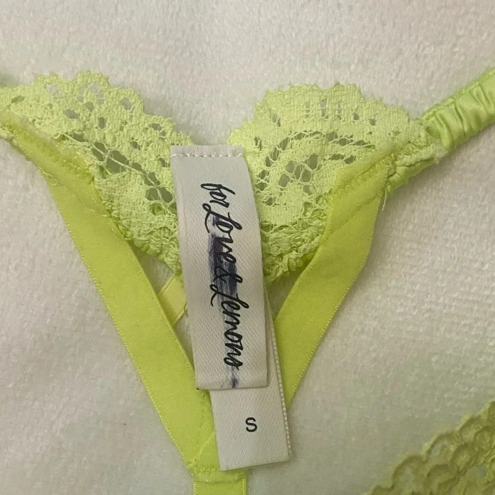 New! For love and lemons creamsicle thong panty 3796
